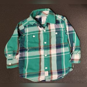 EUC Boy's Carter's Plaid Flannel Shirt 2T